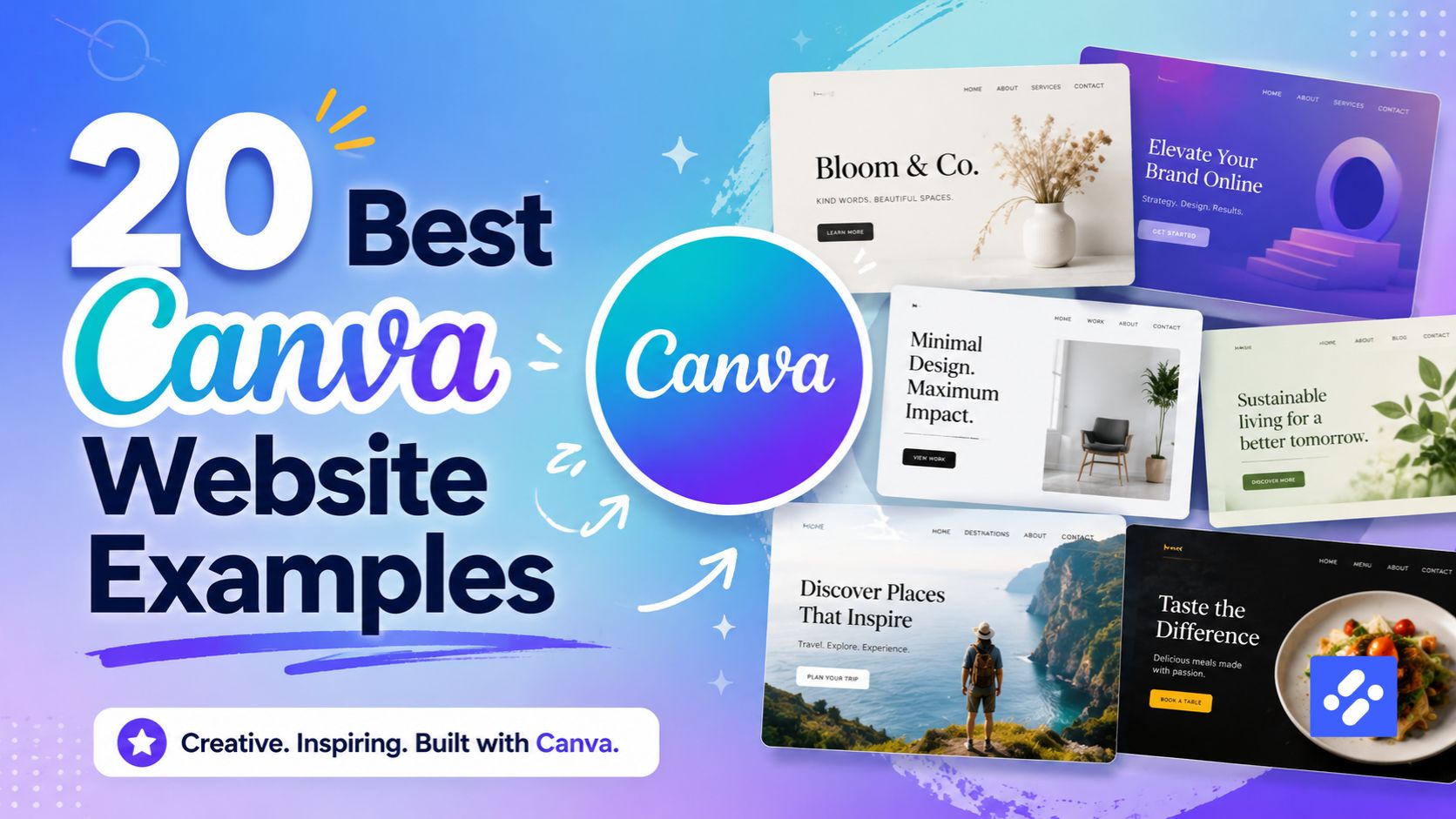 20 Best Canva Website Examples in 2026